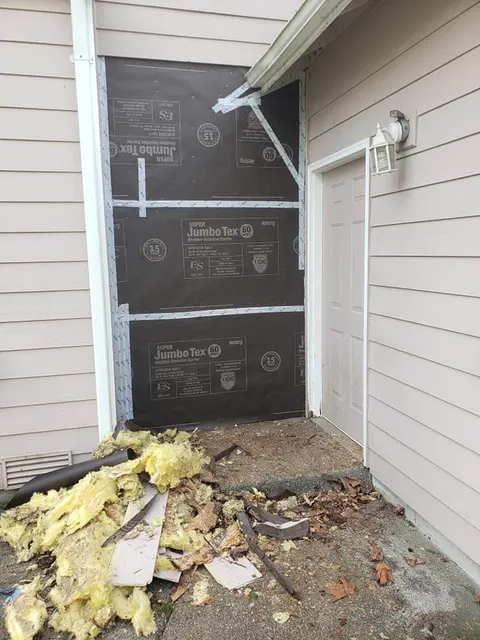 Jumbo Tex weather barrier installed over new sheathing before siding installation in Tacoma
